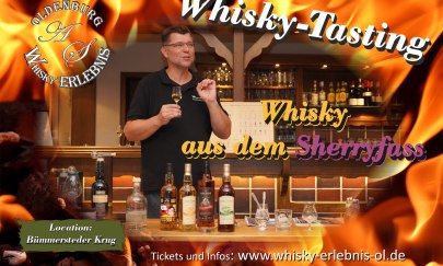 Whisky Tasting Event "Sherry & Ente" Sa 09.11.2024 - Bümmersteder Krug!