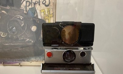 Polaroid Landcamera, mit der Janssen fotografierte.