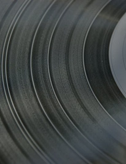 Vinyl- rund & schwarz