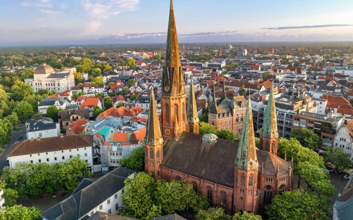 St. Lamberti-Kirche Oldenburg Luftansicht