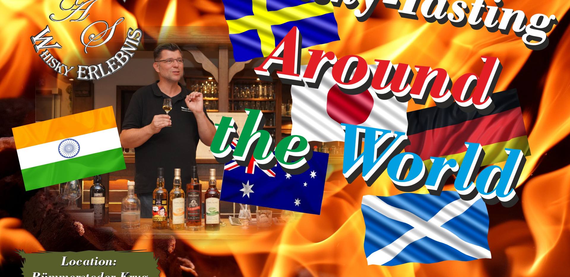 Whisky Tasting Event "Around the World & Schlemmerplatte" Sa 15.03.2025 - Bümmersteder Krug!