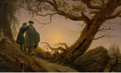 Caspar David Friedrich - "Mann und Frau in Betrachtung des Mondes" (1824)