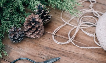 Weihnachtsbasteln aus Naturmaterialien